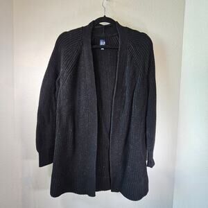 GAP Black Open Front Cardigan- Women's Small- Estimated Retail $79
